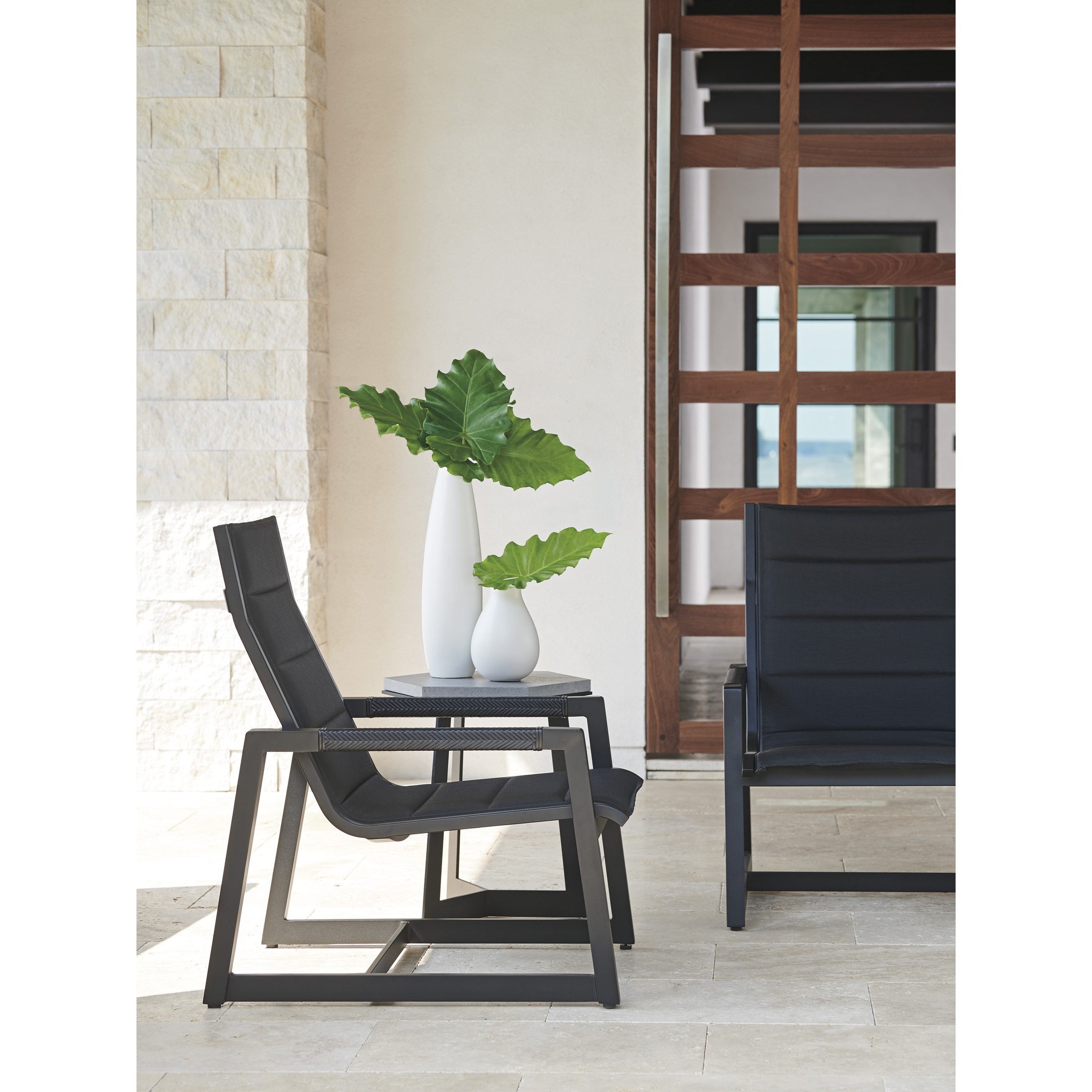 Channeled sling chair cheap